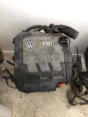 volkswagen polo 2011-2014 çıkma yedek motor cfw